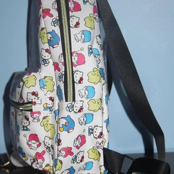 Hello Kitty and Friends Sanrio Mini Backpack Unisex White with Red Bow My Melody - Picture 7 of 13